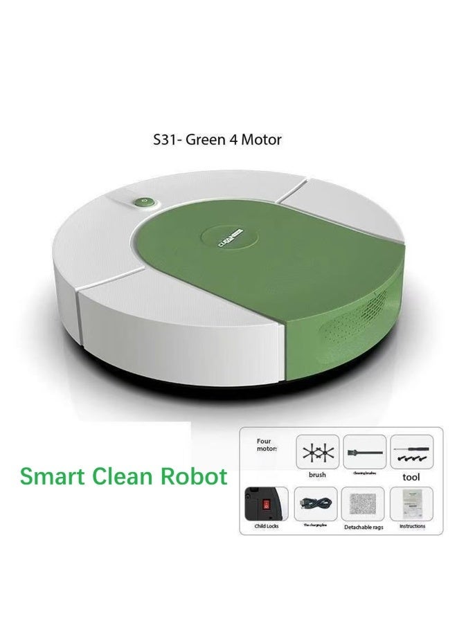 Clean Smart Clean Robot S31 Sweeper Intelligent Sweeping Robot, Multi-Functional Sweeping Vacuuming Mopping, 4500PA, 2400mAh Lithium Battery work for 90 minutes - Image 2